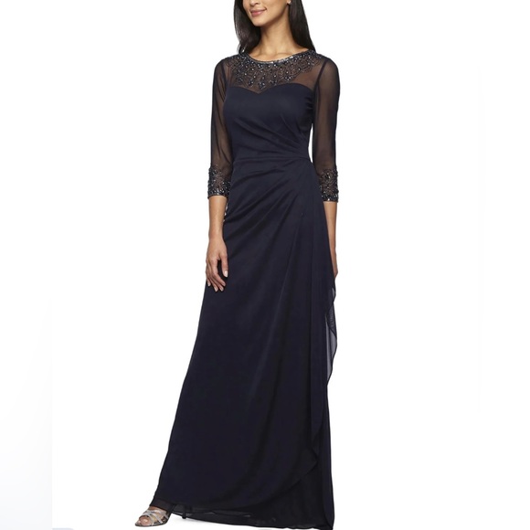 NWT - Alex Evenings- Women’s Embellished A-Line Gown - Picture 1 of 6